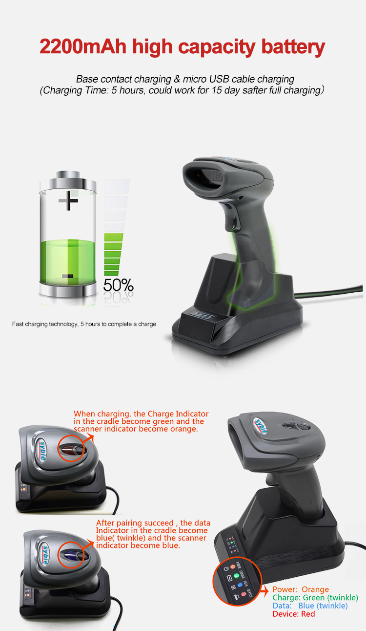 wireless QR code scanner