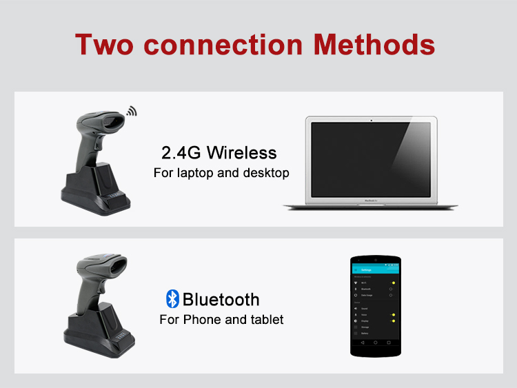 wireless 2d QR barcode reader