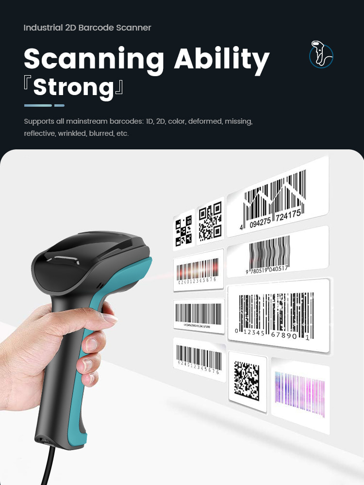 Syble 2D Industrial Handheld Barcode Scanner
