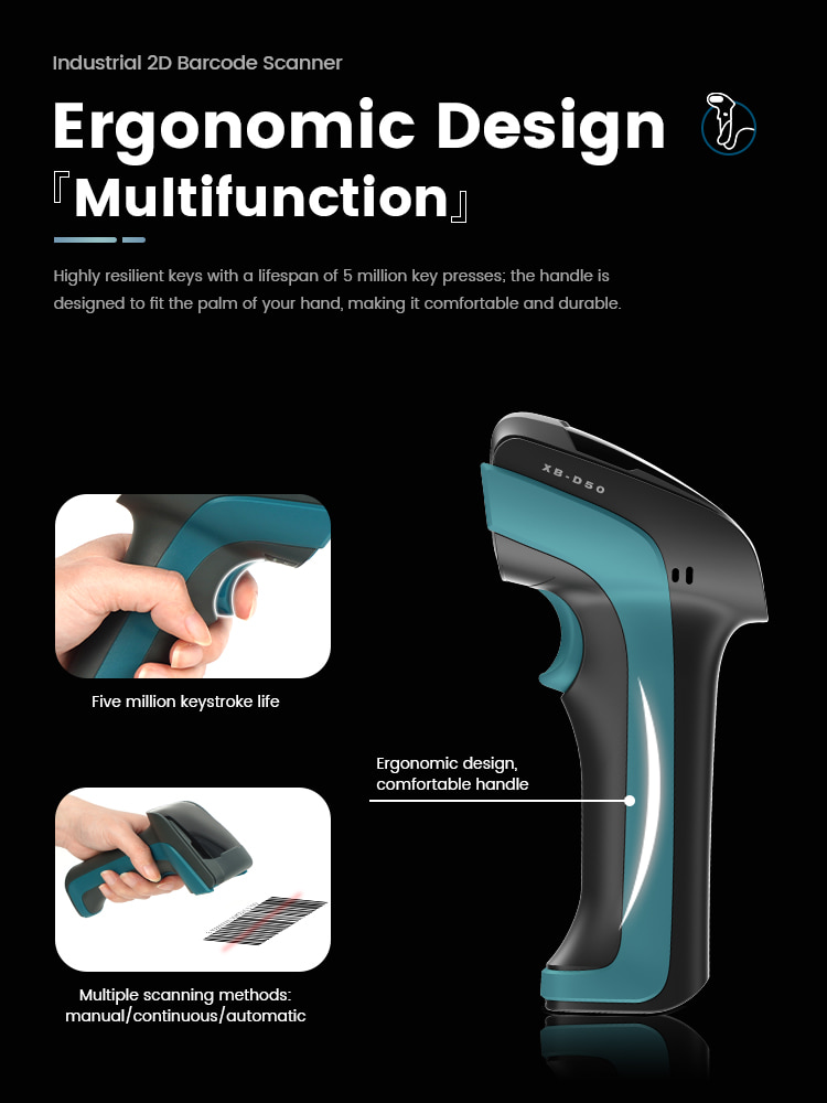 Syble 2D Industrial Handheld Barcode Scanner