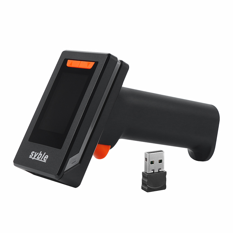 barcode scanner with display screen